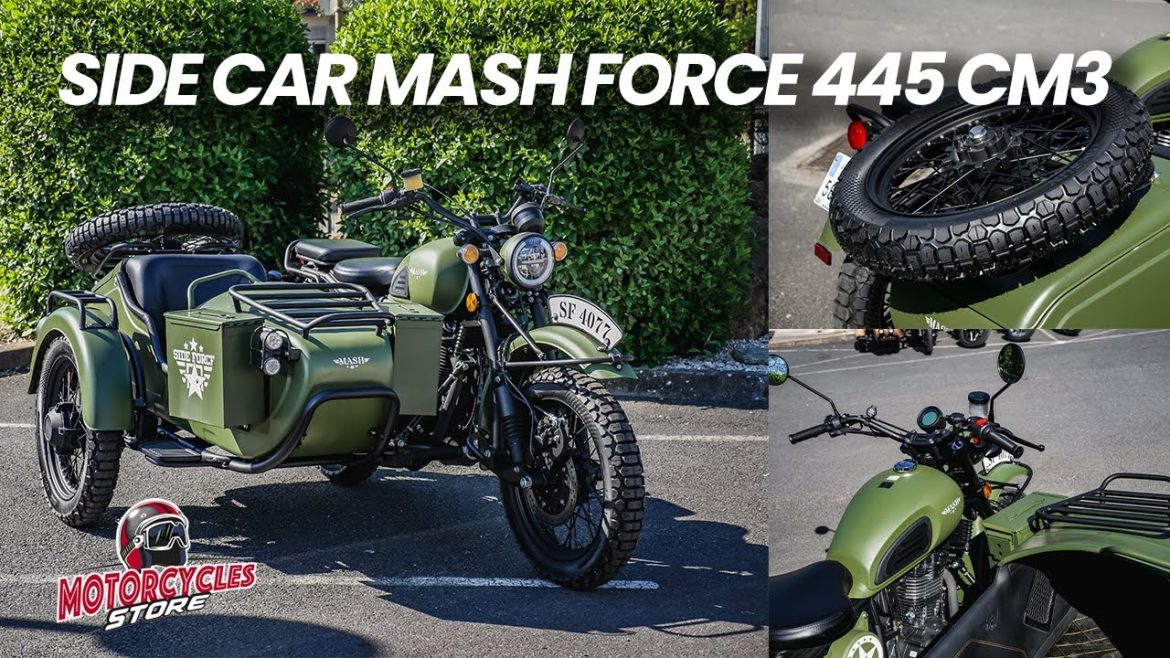 Le Side Car Mash Force 445 cm3 : Plongée dans l&rsquo;univers du rétro militaire et ses secrets fascinants